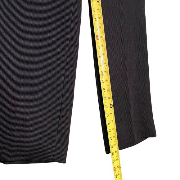 Akris Bergdorf Goodman Pantsuit Womens 12 Gray Pinstripe Suit Blazer Pants - Picture 5 of 15